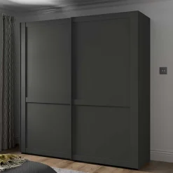 Kleiderschrank 2 Schiebetüren Hierro
