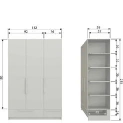 Kleiderschrank Drovens