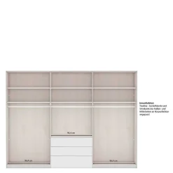 Kleiderschrank graugrün Landhaus Forjan