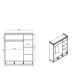 Kleiderschrank Holz Aluko