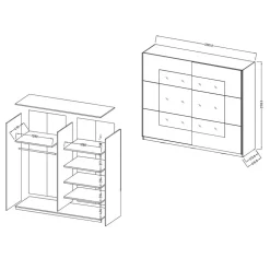 Kleiderschrank Mezzo
