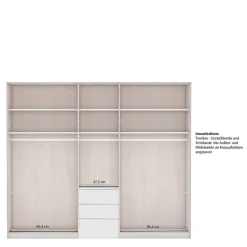 Kleiderschrank mit Spiegel Tudana