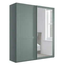 Kleiderschrank Schiebetüren mit Spiegel Forjan