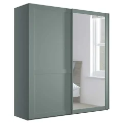 Kleiderschrank Schiebetüren mit Spiegel Forjan