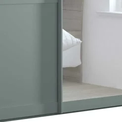 Kleiderschrank Schiebetüren mit Spiegel Forjan