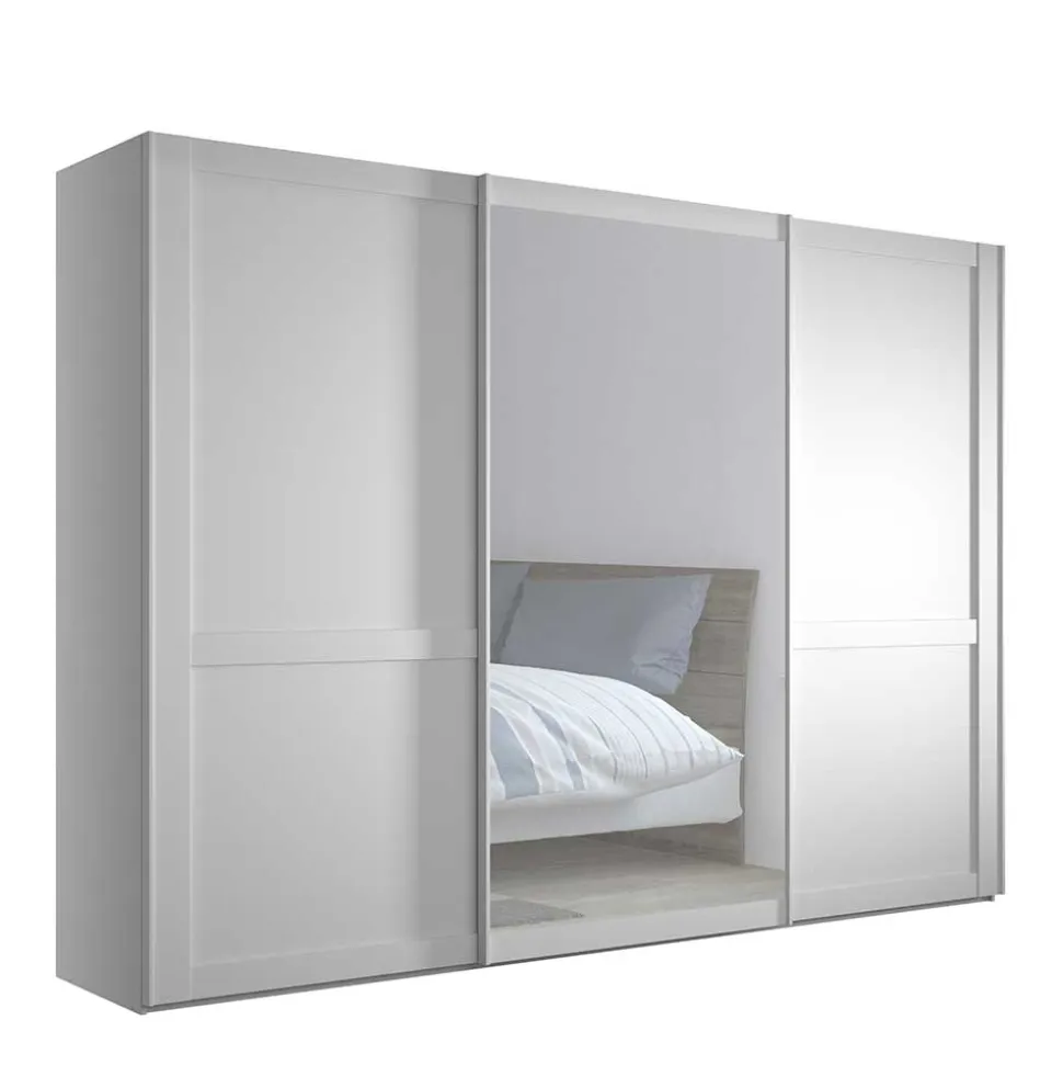 Kleiderschrank Schwebetüren weiß Tudana