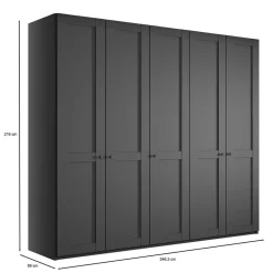 Kleiderschrank 5-türig Hierro