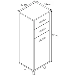 Kleiner Bad Schrank Nua
