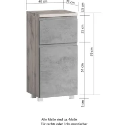 Kleiner Badschrank Fregato