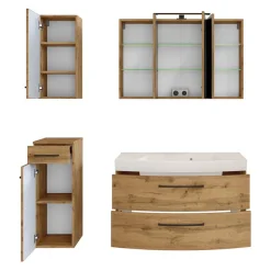 Landhaus Badmöbel Set Longos