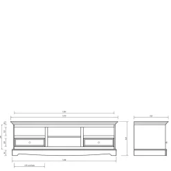 Landhaus Fernseh Unterschrank Vomano