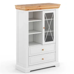Landhaus Highboard massiv Bechir