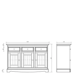 Landhaus Stil Sideboard Renero
