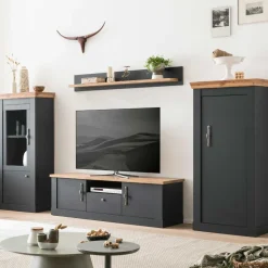 Landhaus Stil Wohnwand Saridio