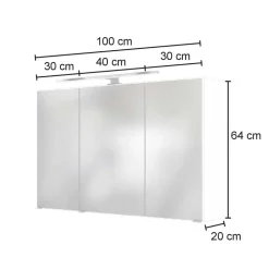 Lichtspiegelschrank Jalexda