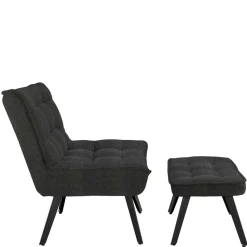 Lounge Sessel mit Hocker Nerella