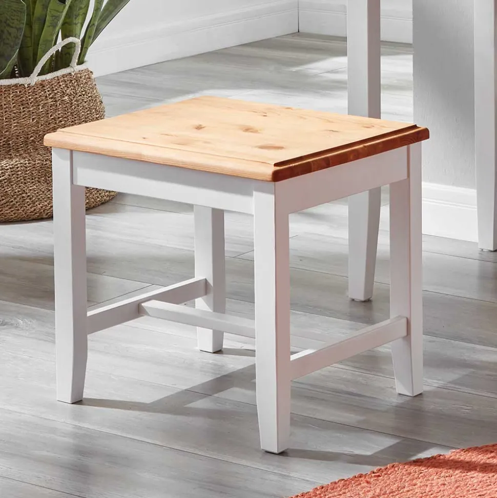 Massiver Holzhocker Constanta