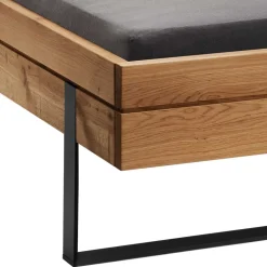 Massivholz Bett mit Nachtkonsole Scoddo