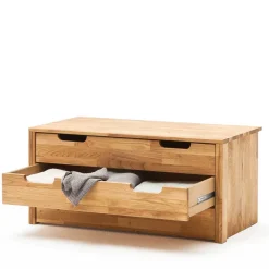 Massivholz Kleiderschrank Serinos