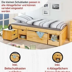 Massivholzbett Oliver
