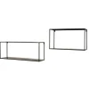 Metallregale schwarz Neclas