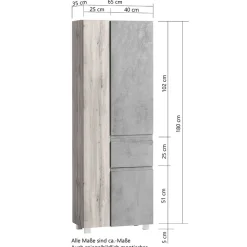 Moderner Badhochschrank Fregato