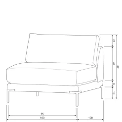 Modul Sofa Element Kahilke