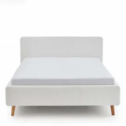 Polster Bett Cremeweiß Glorious