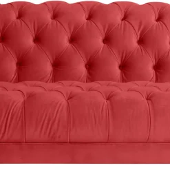 Rote Dreisitzer Couch Akper