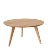 Runder Eiche Couchtisch Cow