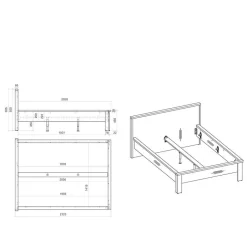 Rustikales Landhaus Bett Studiana