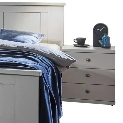 Schlafzimmer Set Hellgrau Saconso