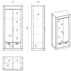 Schlafzimmermöbel Set Studiana