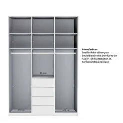 Schlafzimmerschrank bicolor Sanctos