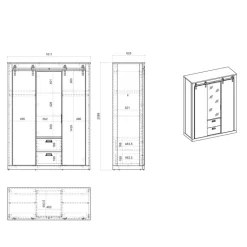 Schlafzimmerschrank Dionada