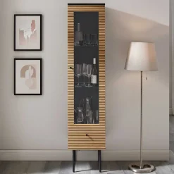 Schmaler Vitrinenschrank Durian