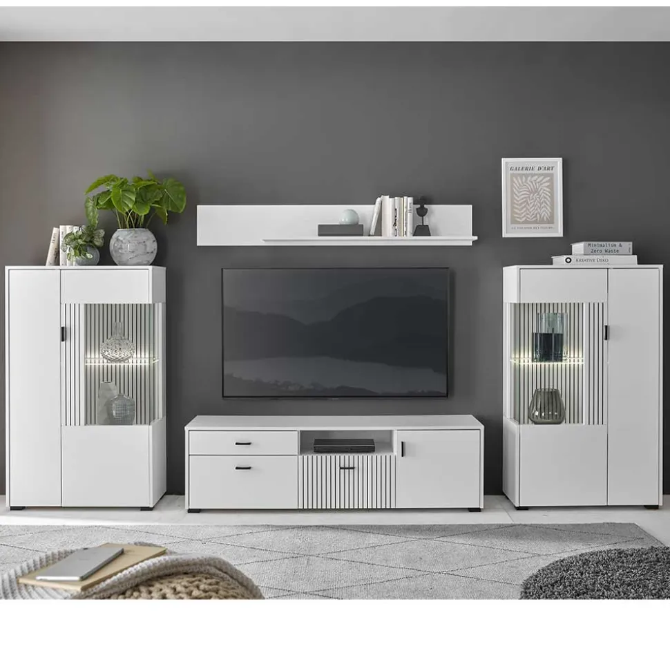 Schrankwand Wohnzimmer Paros