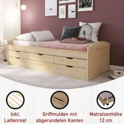 Schubkastenbett Vultaco