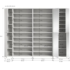 Schuhgarderobe weiß Ridonner