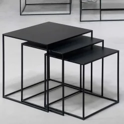 Schwarze Beistelltische Sofa Secionas