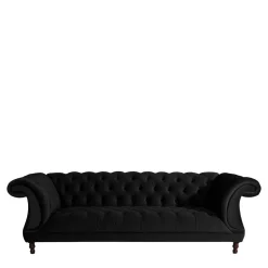 Schwarze Wohnzimmercouch Burgossi