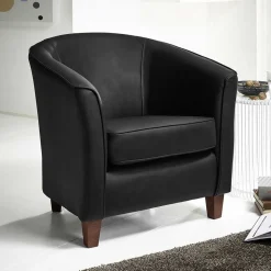 Schwarzer Ledersessel Price