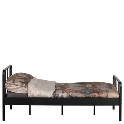 Schwarzes Metall Bett Volgan