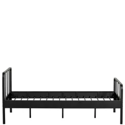 Schwarzes Metall Bett Volgan