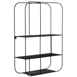 Schwarzes Metallregal Saracan
