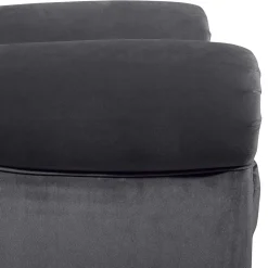 Sessel Anthrazit Samt Kean