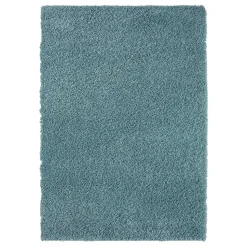 Shaggy Teppich Hellblau Wakono