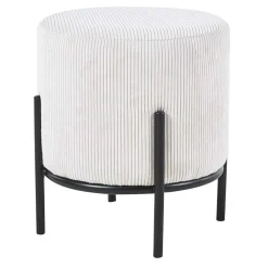 Sitzhocker Beige Cord Rozenna