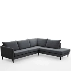 Skandi Ecksofa Anthrazit Sanctos