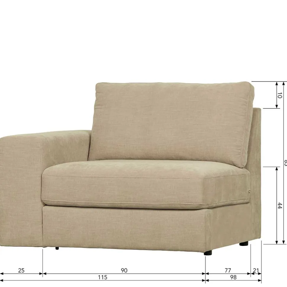 Sofa Element mit Armlehne links Pilamonia